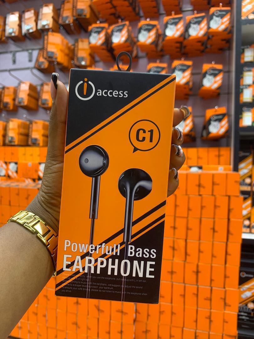 iAccess C1 Super Bass Wired Earphones