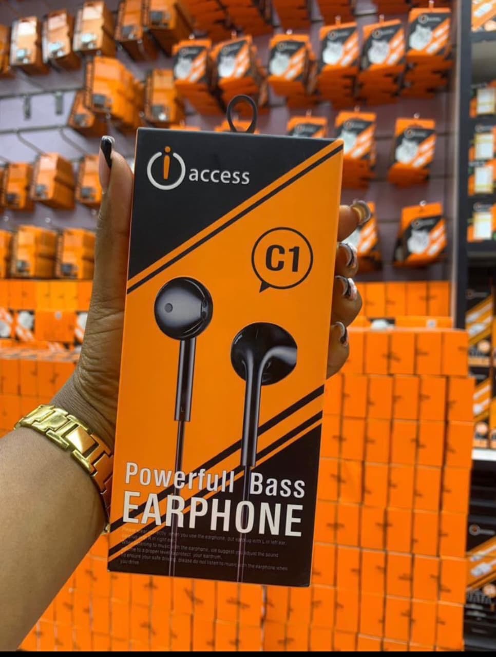 iAccess C1 Super Bass Wired Earphones